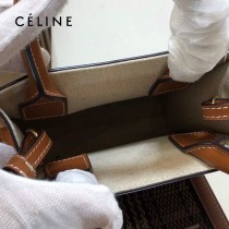 CELINE 賽琳 192082-08 原單春夏新色 CABAS托特包MINI迷你小號帆布購物袋