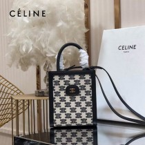 CELINE 賽琳 192082-05 原單春夏新色 CABAS托特包MINI迷你小號帆布購物袋