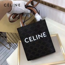 CELINE 賽琳 原單春夏新色 CABAS TRIOMPHE帆布花料MiNi號豎款手袋