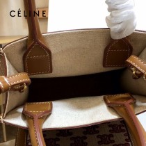 CELINE 賽琳 192082-07 原單春夏新色 CABAS托特包MINI迷你小號帆布購物袋