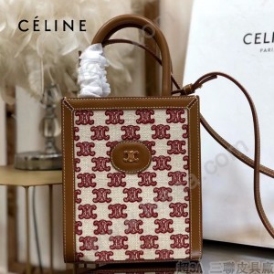CELINE 賽琳 192082-07 原單春夏新色 CABAS托特包MINI迷你小號帆布購物袋