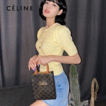 CELINE 賽琳-03 原單春夏新色 CABAS TRIOMPHE帆布花料MiNi號豎款手袋