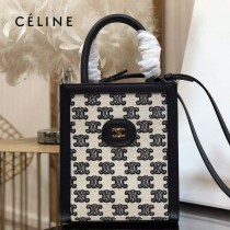 CELINE 賽琳 192082-05 原單春夏新色 CABAS托特包MINI迷你小號帆布購物袋