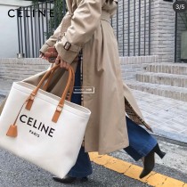 CELINE 賽琳-04 Tote黃棕色沙灘購物包