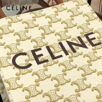 CELINE 賽琳-02  原單春夏新色 CABAS TRIOMPHE帆布花料MiNi號豎款手袋