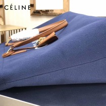 CELINE 賽琳-02 Tote黃棕色沙灘購物包