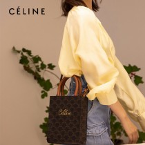 CELINE 賽琳-03 原單春夏新色 CABAS TRIOMPHE帆布花料MiNi號豎款手袋