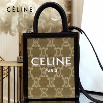 CELINE 賽琳 192082-09 原單春夏新色 CABAS托特包MINI迷你小號帆布購物袋