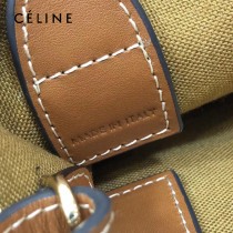 CELINE 賽琳-01  原單春夏新色 CABAS TRIOMPHE帆布花料MiNi號豎款手袋