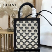 CELINE 賽琳 192082-05 原單春夏新色 CABAS托特包MINI迷你小號帆布購物袋