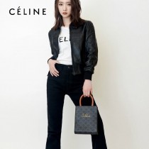 CELINE 賽琳-03 原單春夏新色 CABAS TRIOMPHE帆布花料MiNi號豎款手袋