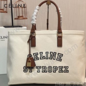 CELINE 賽琳 原单新款 Tote白色沙灘購物包