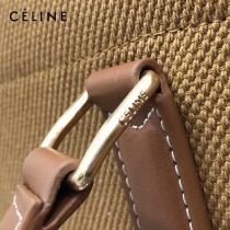 CELINE 賽琳-01 Tote黃棕色沙灘購物包