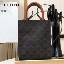CELINE 賽琳-03 原單春夏新色 CABAS TRIOMPHE帆布花料MiNi號豎款手袋