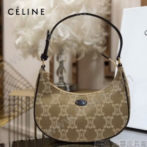 CELINE 賽琳 193952-01 正品級AVA TRIOMPHE復古帆布手袋復古腋下包lisa同款