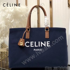 CELINE 賽琳-02 Tote黃棕色沙灘購物包