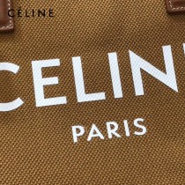 CELINE 賽琳-01 Tote黃棕色沙灘購物包