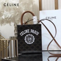 CELINE 賽琳-01  原單春夏新色 CABAS TRIOMPHE帆布花料MiNi號豎款手袋