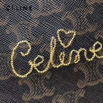 CELINE 賽琳-03 原單春夏新色 CABAS TRIOMPHE帆布花料MiNi號豎款手袋