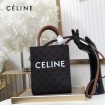 CELINE 賽琳 原單春夏新色 CABAS TRIOMPHE帆布花料MiNi號豎款手袋