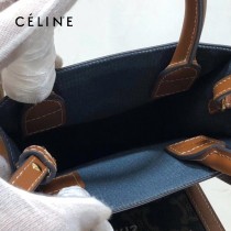 CELINE 賽琳 192082-04 原單春夏新色 CABAS托特包MINI迷你小號帆布購物袋