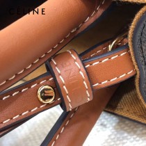 CELINE 賽琳-03 原單春夏新色 CABAS TRIOMPHE帆布花料MiNi號豎款手袋