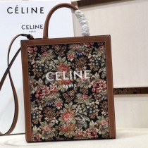 CELINE 賽琳 192082-001 原單 油画花卉系列 最新CABAS TRIOMPHE凯旋购物袋