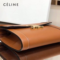 CELINE 賽琳 195263-02 原單 TRIOMPHE 牛皮革飾帶包