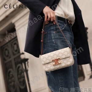 CELINE 賽琳 194143-02   Triomphe Shoulder Bag 最新款凱旋門腋下包肩背包