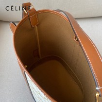 CELINE 賽琳-02  原單 TRIOMPHE CANVAS标志印花老花小号水桶包
