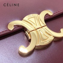 CELINE 賽琳 195263-05 原單 TRIOMPHE 牛皮革飾帶包