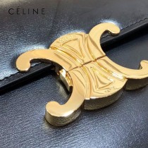 CELINE 賽琳 195263-01 原單 TRIOMPHE 牛皮革飾帶包