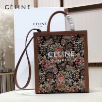 CELINE 賽琳 192082-001 原單 油画花卉系列 最新CABAS TRIOMPHE凯旋购物袋