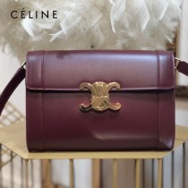 CELINE 賽琳 195263-05 原單 TRIOMPHE 牛皮革飾帶包