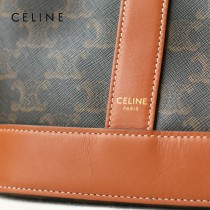 CELINE 賽琳-01  原單 TRIOMPHE CANVAS标志印花老花小号水桶包