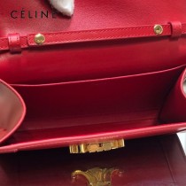 CELINE 賽琳 195263-04 原單 TRIOMPHE 牛皮革飾帶包