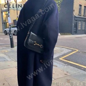 CELINE 賽琳 194143-5 CRECY 中號緞面牛皮革手袋