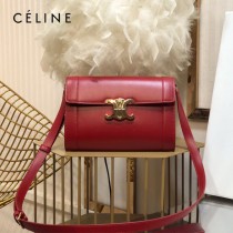 CELINE 賽琳 195263-04 原單 TRIOMPHE 牛皮革飾帶包