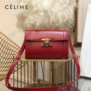 CELINE 賽琳 195263-04 原單 TRIOMPHE 牛皮革飾帶包