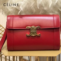 CELINE 賽琳 195263-04 原單 TRIOMPHE 牛皮革飾帶包