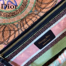 Dior-07  迪奧原單五格刺繡戴妃包  通體飾以本季標誌性的Tie