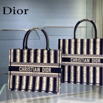 Dior迪奧-01  條紋Book Tote 小號手袋購物袋