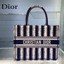 Dior迪奧-01  條紋Book Tote 小號手袋購物袋