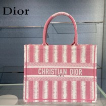 Dior迪奧-02  條紋Book Tote 小號手袋購物袋