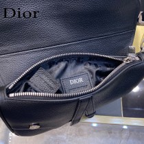 Dior-03  迪奧原版皮新款Dio Saddle Bag 迪20新款老花藍馬鞍包腰包胸包