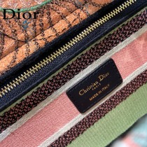 Dior-07  迪奧原單五格刺繡戴妃包  通體飾以本季標誌性的Tie