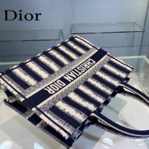 Dior迪奧-01  條紋Book Tote 小號手袋購物袋