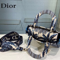 Dior-05  迪奧原單五格刺繡戴妃包  通體飾以本季標誌性的Tie