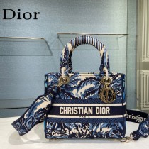 Dior-05  迪奧原單五格刺繡戴妃包  通體飾以本季標誌性的Tie