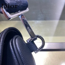 Dior-03  迪奧原版皮新款Dio Saddle Bag 迪20新款老花藍馬鞍包腰包胸包